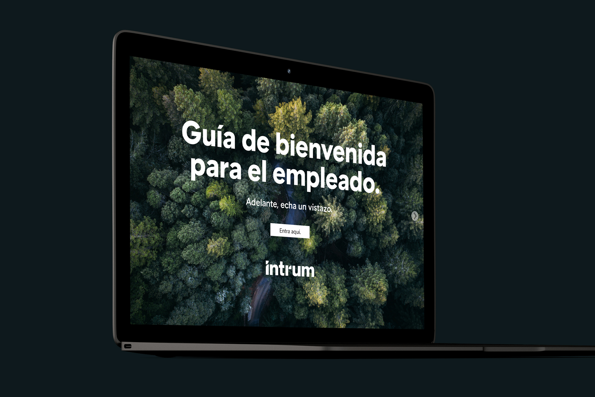 Diseño de guía de bienvenida interna interactiva para Intrum España.